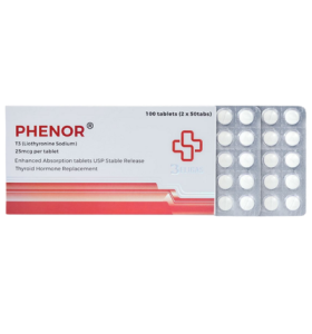 Beligas Pharma INT Phenor T3 25 mcg 100 Tabs Beligas Pharma INT – Buy Liothyronine Sodium Online
