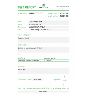 Deus Medical TESTOMED P 100 Deus Medical – Buy Testosterone Propionate Online Deus Medical TESTOMED P 100 Deus Medical – Buy Testosterone Propionate Online
