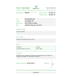 Deus Medical SUSTAMED 250 Deus Medical – Buy Testosterone Undecanoate Online Deus Medical SUSTAMED 250 Deus Medical – Buy Testosterone Undecanoate Online