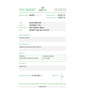 Deus Medical TESTOMED C 250 Deus Medical – Buy Testosterone Cypionate Online