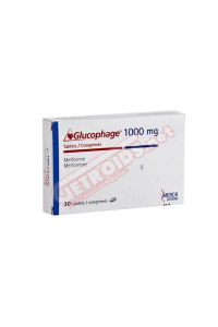 Glucophage 1000 mg 100 Tablets Merck