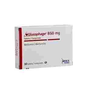Glucophage 850 mg 100 Tablets Merck