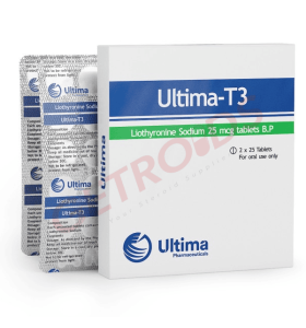 Ultima Pharma USA Ultima-T3 25 mcg 50 Tablets Ultima Pharma USA – Buy Liothyronine Sodium Online