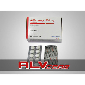 Glucophage (Metmorfin) 100 Tabs 850 Mg