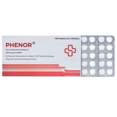 Phenor T3 25 mcg 100 Tabs Beligas Pharma USA